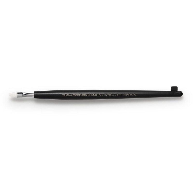 Tamiya - Modelling Brush HGII Rounded Flat Brush Soft (Med)