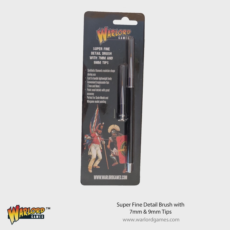 Warlord - Super Fine Detail Brush with 7mm & 9mm Tips