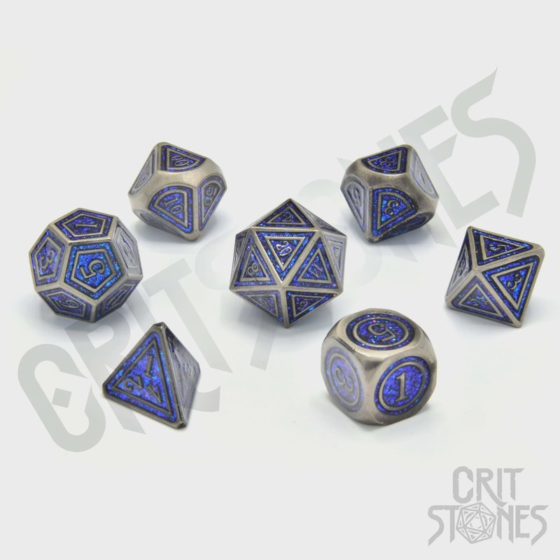 CritStones - Metal RPG Dice Set - Paladin's Pledge