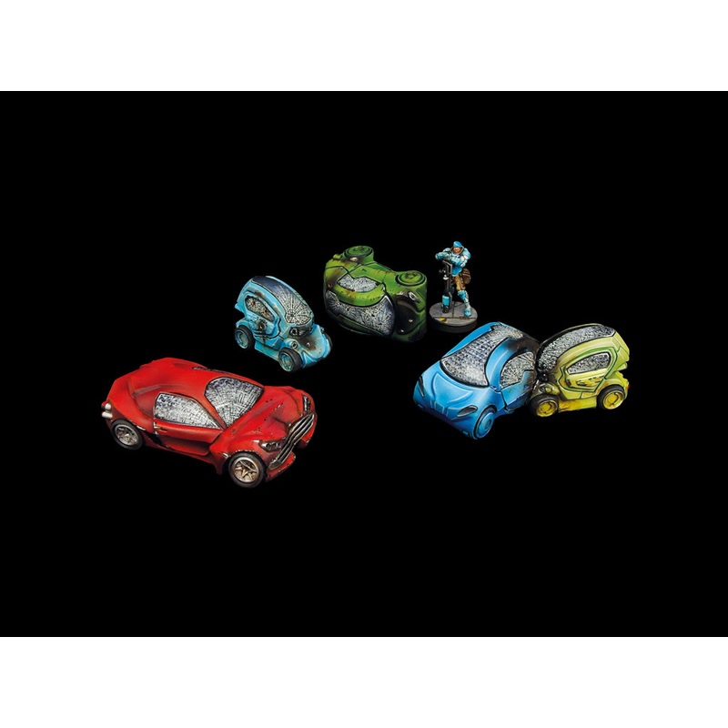 Micro Art Studio - City Wrecked Cars set (5pc) T00091