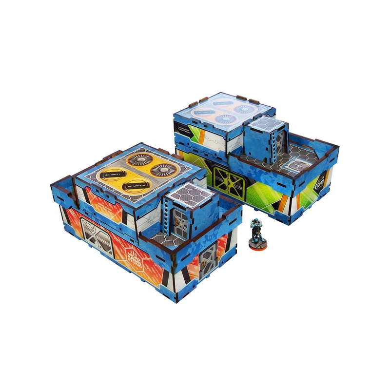 Micro Art Studio - District 5 Shops 1 (2pc) PREPAINTED (H00097 Blue)