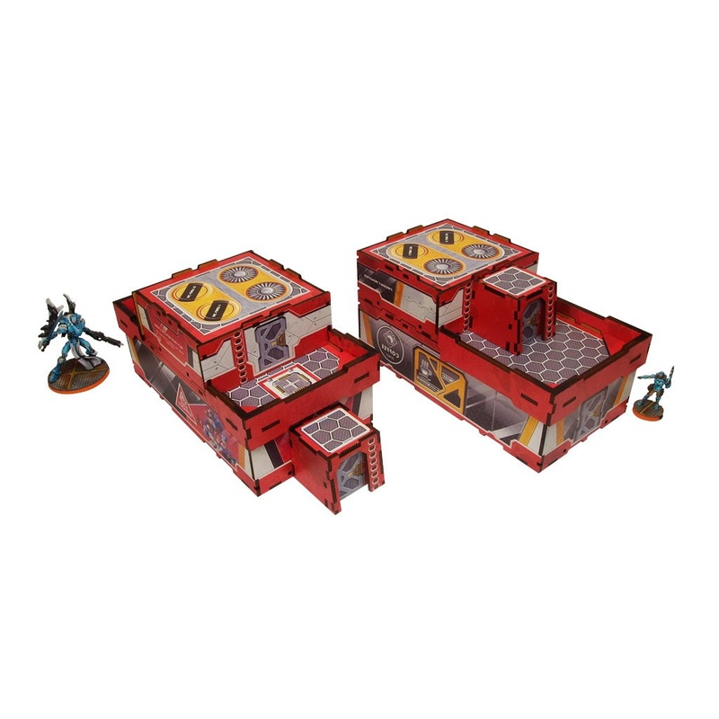 Micro Art Studio - District 5 Shops 1 (2pc) PREPAINTED (H00097 Red)