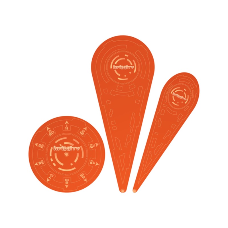 Micro Art Studio - Infinity Templates "Orange" (3pc) P00059