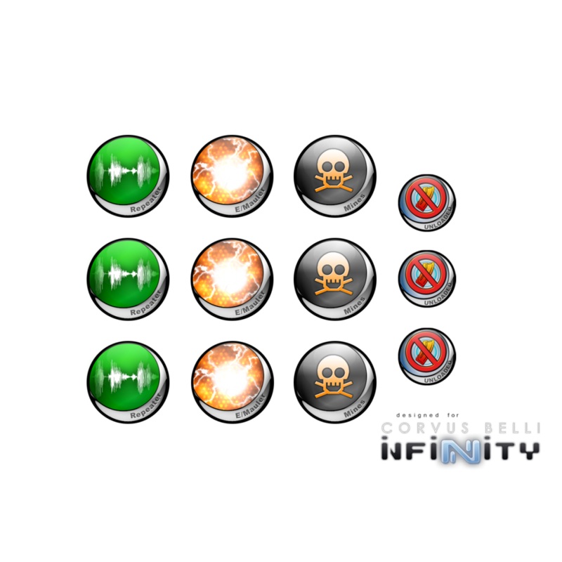 Micro Art Studio - Infinity Tokens Deployables #1 (12pc) P00042