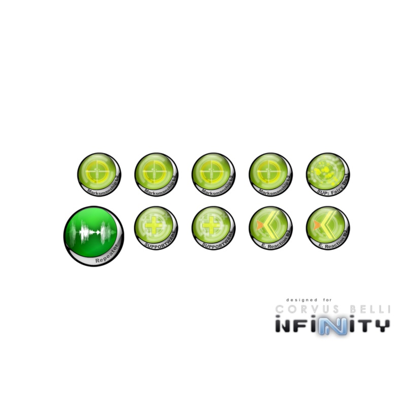 Micro Art Studio - Infinity Tokens Hacking 01 (10pc) P00113