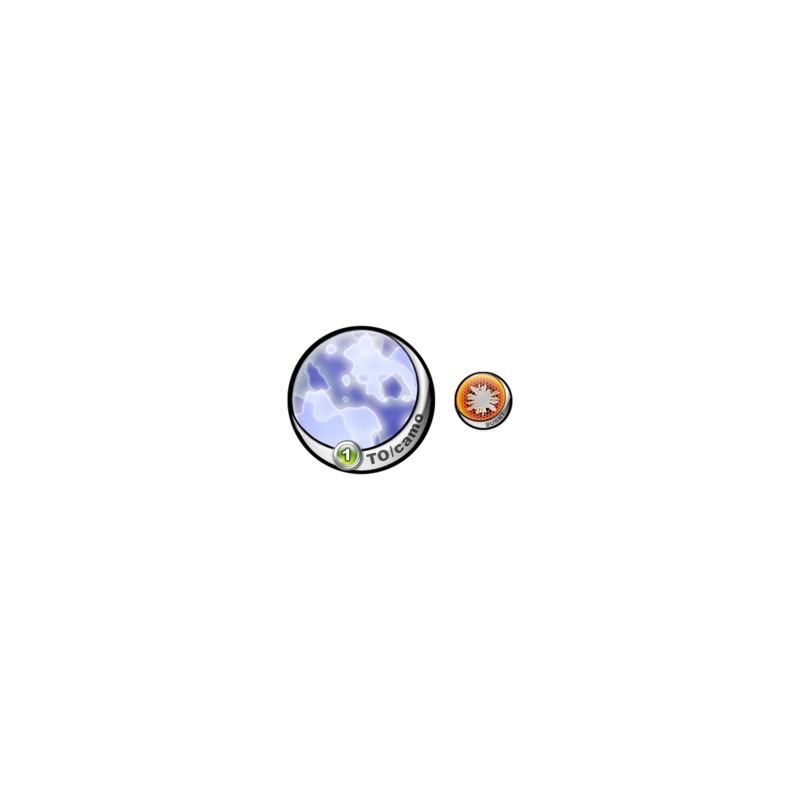 Micro Art Studio - Infinity Tokens TO-Camo Blue 55mm (2pc) P00106