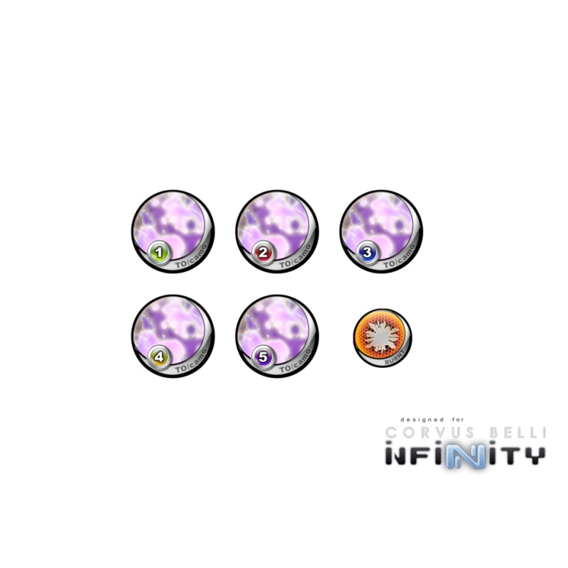 Micro Art Studio - Infinity Tokens TO-Camo "Purple" (6pc) P00039