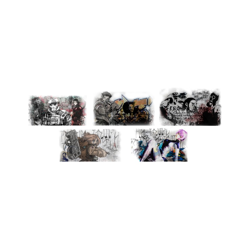 Micro Art Studio - S-F Graffiti Transfers v.1 (5pc) T00063