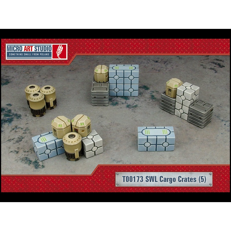 Micro Art Studio - SWL Cargo Crates Unpainted (T00173)