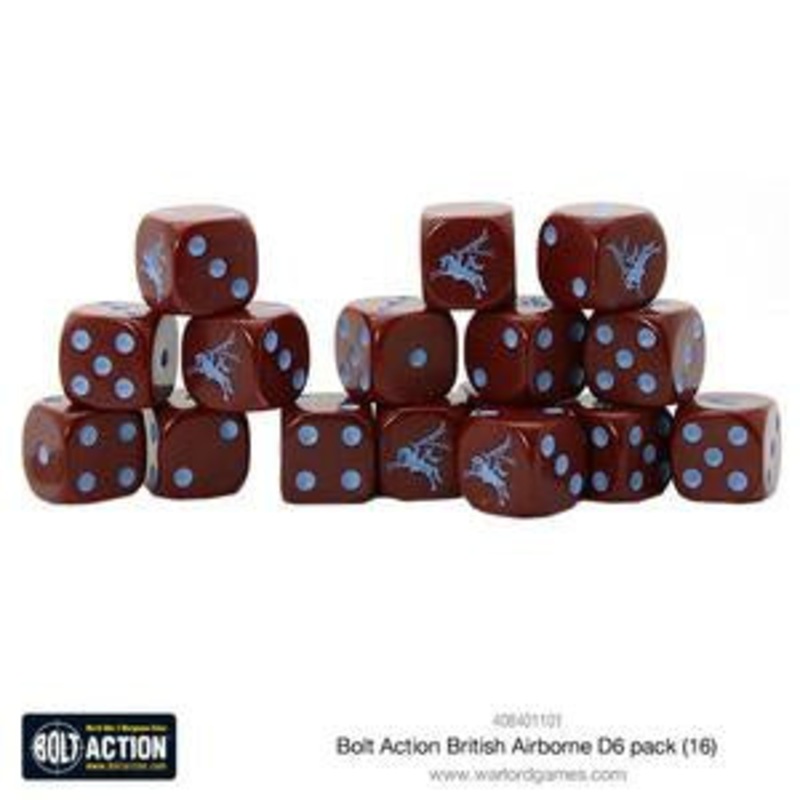 Warlord - D6 Dice - British Airborne (16)