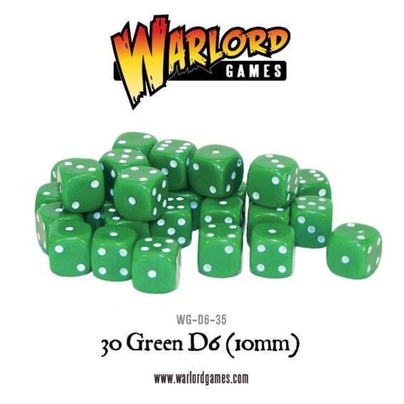 Warlord - Spot dice 10mm - Green (30)