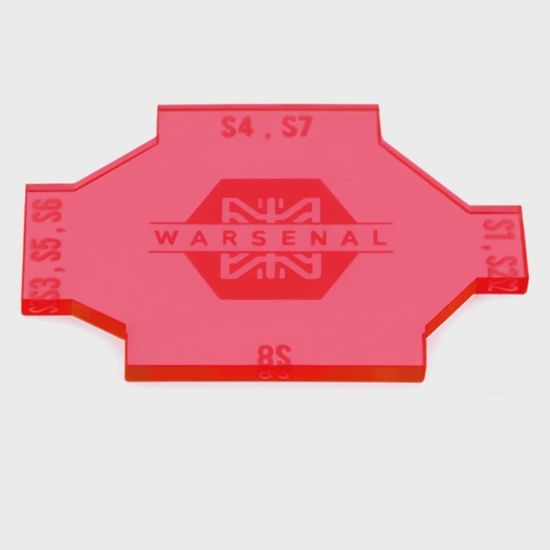 Warsenal - Infinity Gap Keys - Fluorescent Red