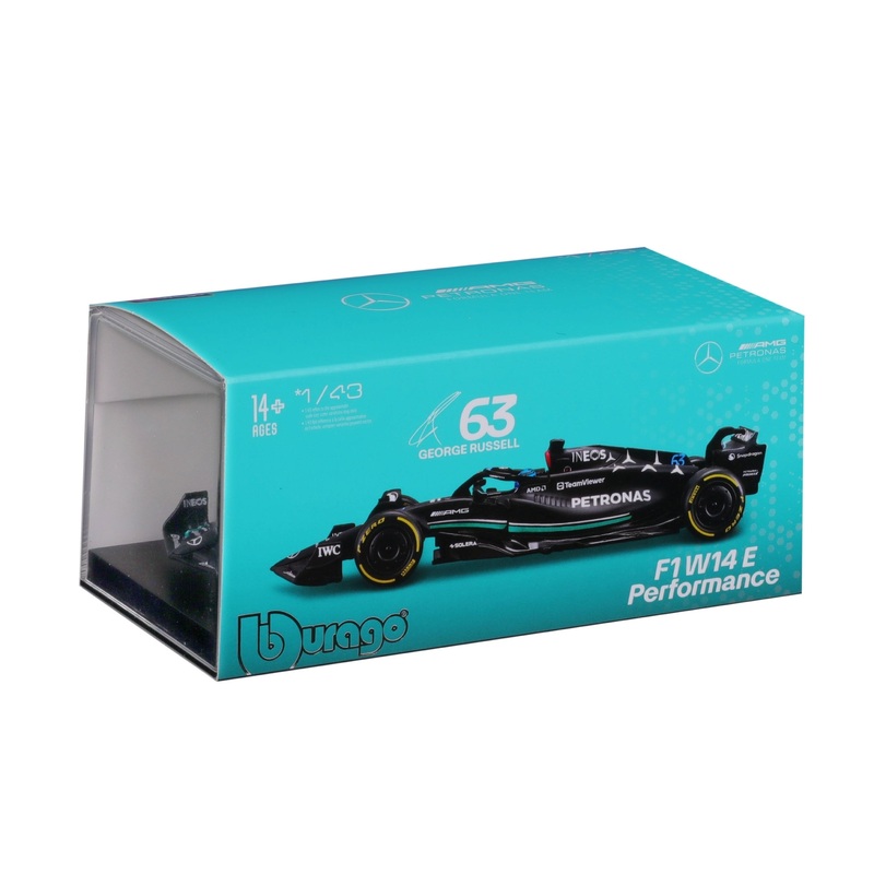 Burago - 1/43 Mercedes AMG F1 W14 2023 w/helmet/Case #63