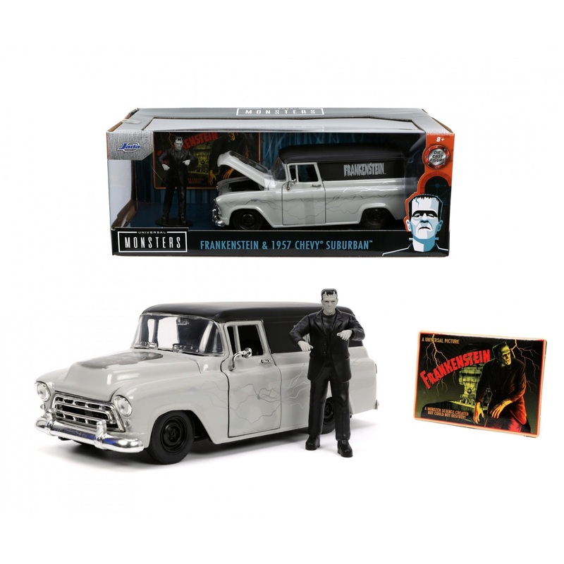 Jada - 1/24 Frankenstein & Chevrolet Suburban 1957 (Hollywood Rides)