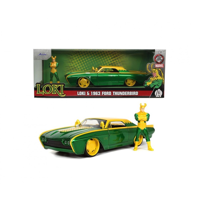 Jada - 1/24 Loki & Ford Thunderbird (Marvel)