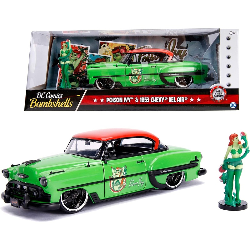 Jada - 1/24 Poison Ivy & Chevy Bel Air - Hard Top 1953 (Hollywood Rides)
