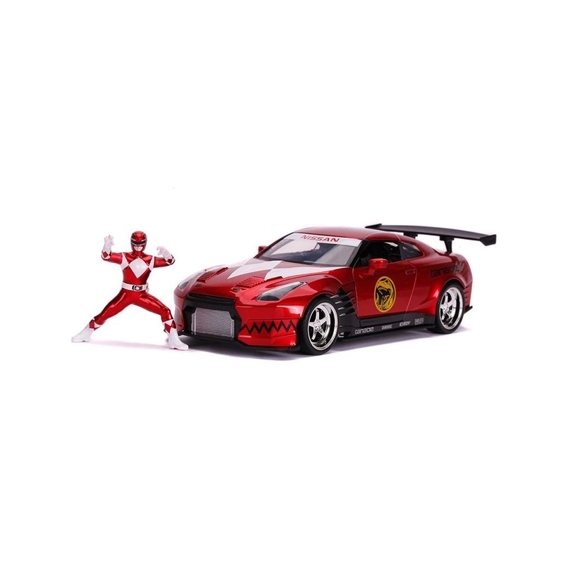 Jada - 1/24 Red Power Ranger & Nissan GT-R R35 2009 (Hollywood Rides)