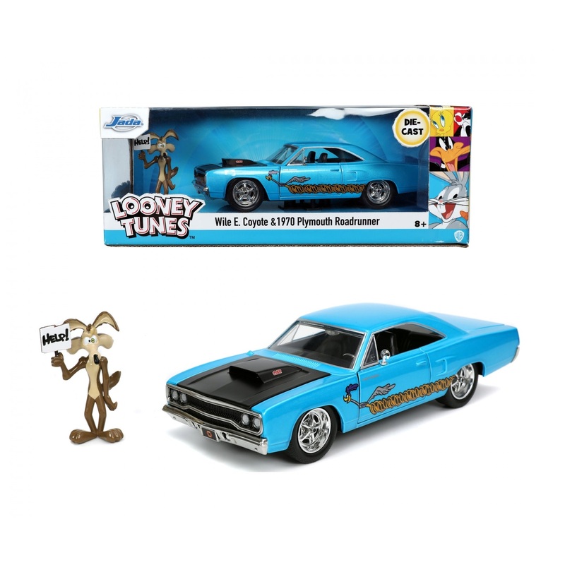 Jada - 1/24 Road Runner & Plymouth 1970 (Hollywood Rides)