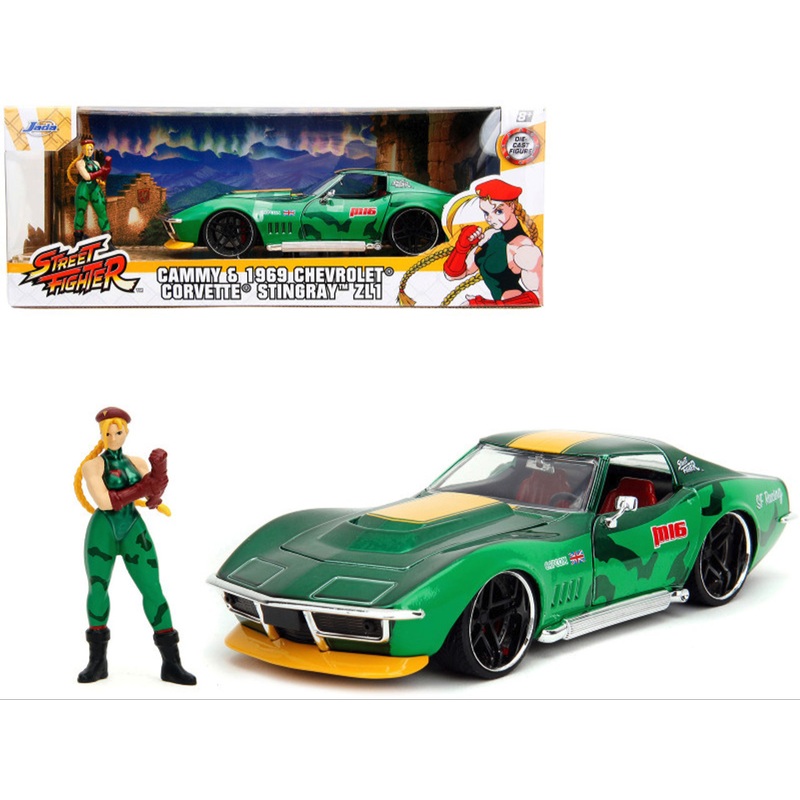 Jada - 1/24 Street Fighter Cammy White & Chevrolet 1969 (Hollywood Rides)