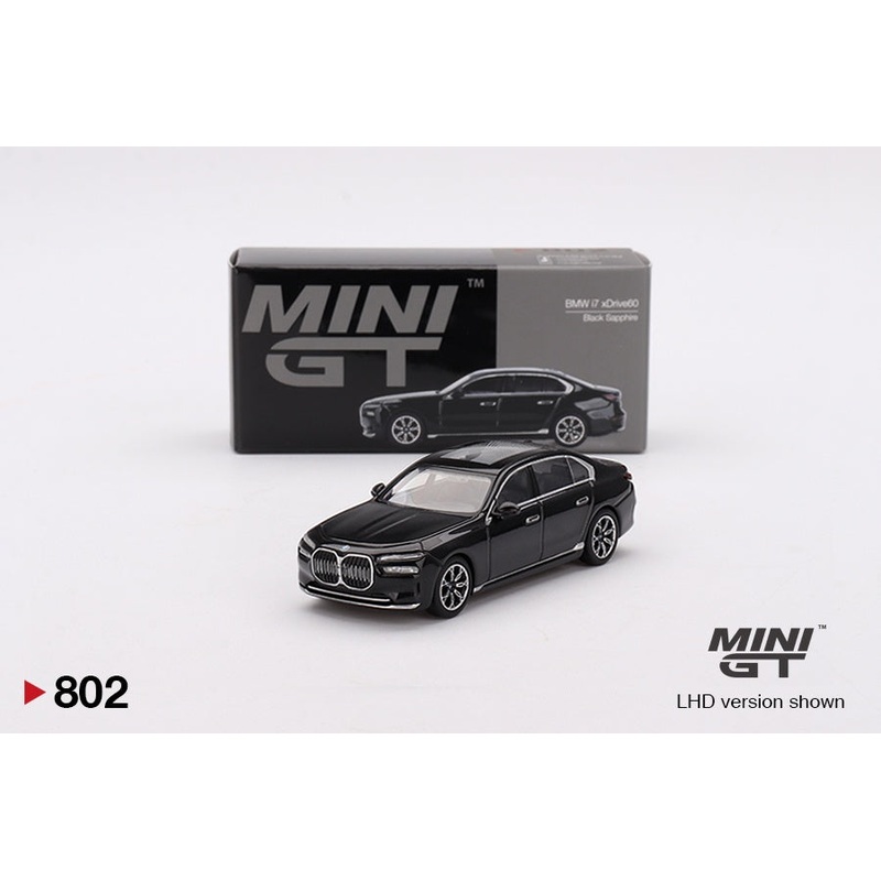Mini GT - 1/64 BMW i7 xDrive60 (Black Sapphire)