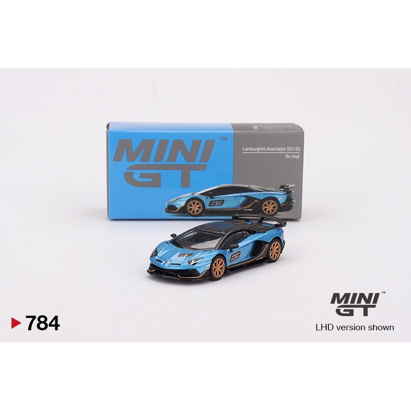 Mini GT - 1/64 Lamborghini Aventador SVJ 63 Blu Aegir
