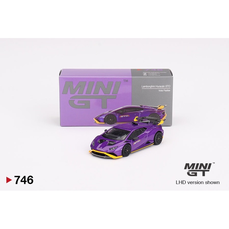 Mini GT - 1/64 Lamborghini Huracan STO (Viola Pasifae)