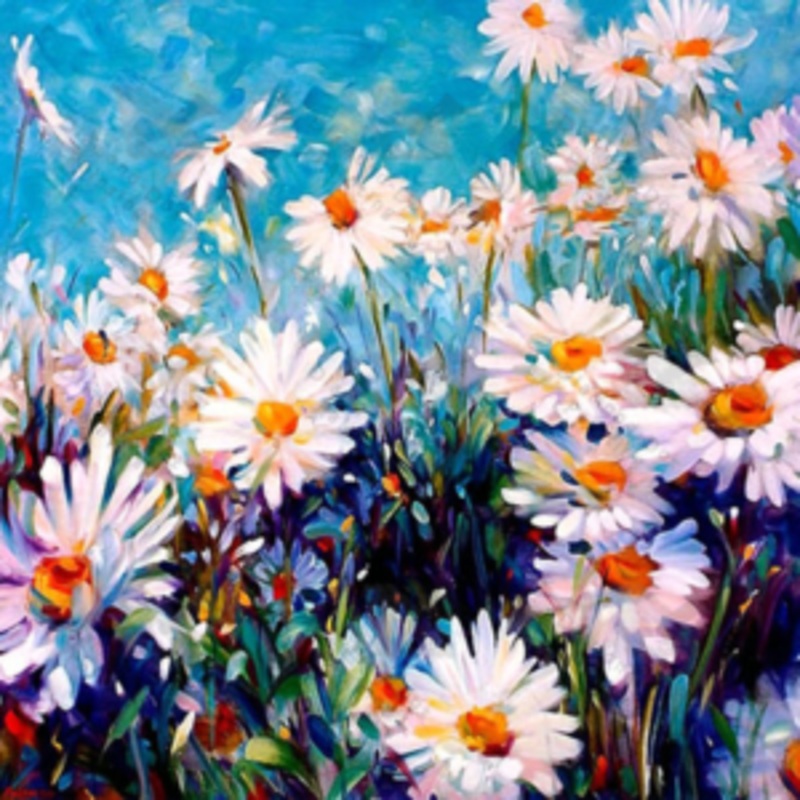 Diamond-Dot - DDP076 - Daisies (300x300) Full
