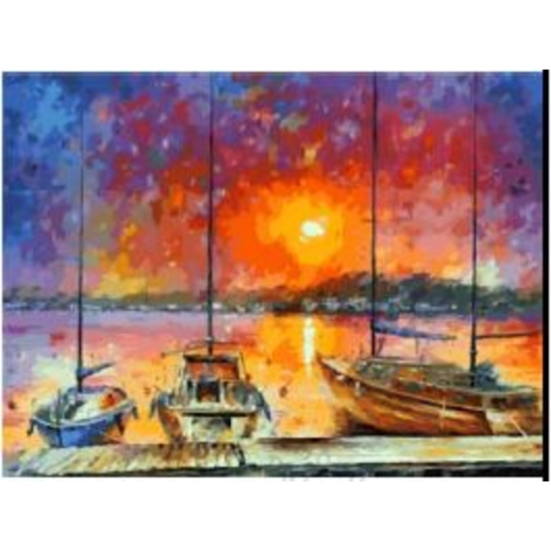 Diamond-Dot - DDP1012 - Lakeside Pier (50x40) Full Framed