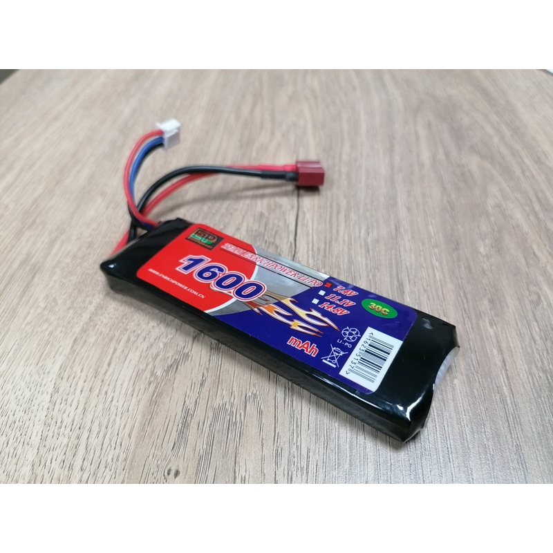 Enrichpower - 7.4V Battery 1600mAh Lipo 30C (Deans)