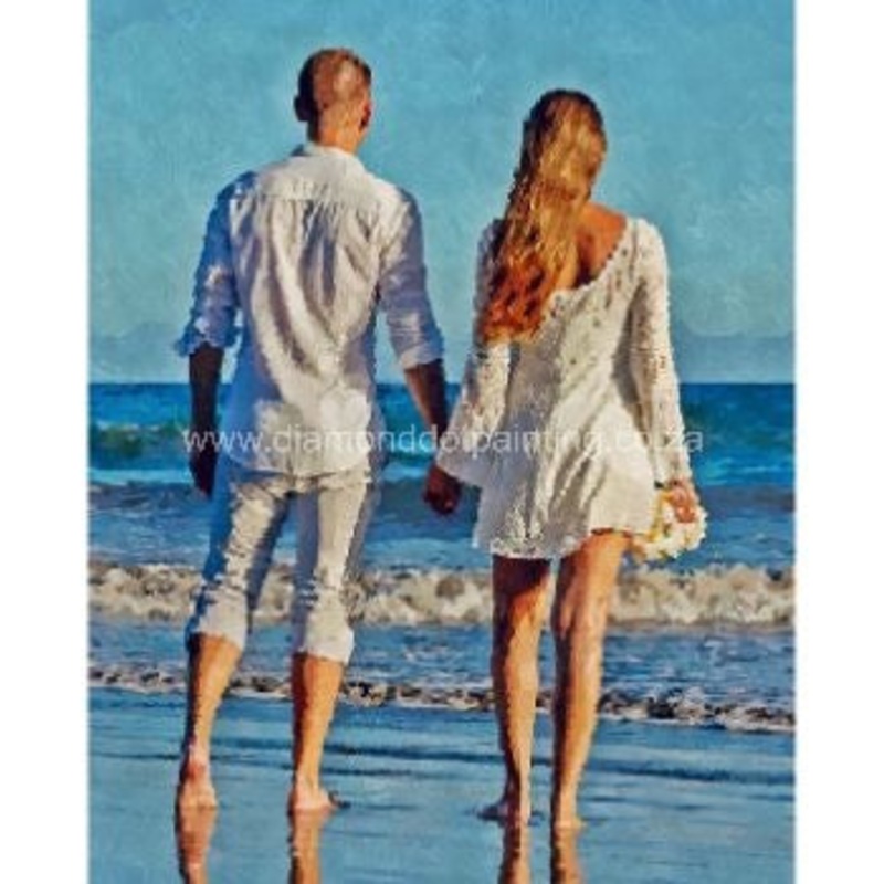 Diamond-Dot - DDP0478 - Romantic Beach Walk (40x50) Full