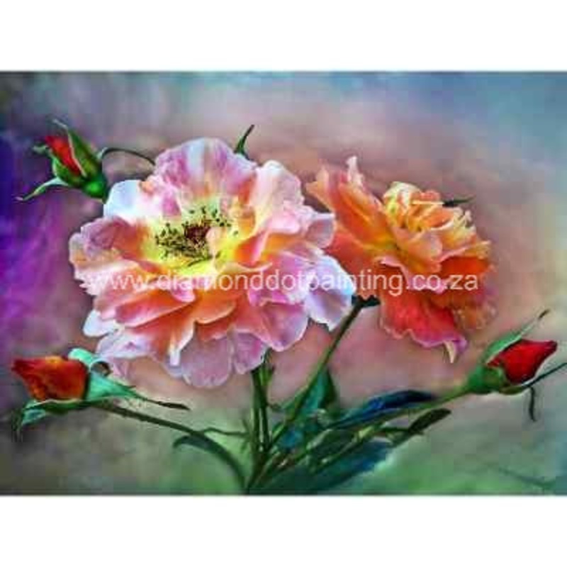 Diamond-Dot - DDP0673 - Roses & Buds (40x30) Full