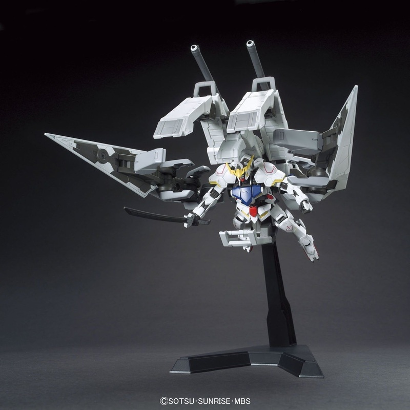 Bandai HG Gundam Barbatos & Long Distance Transport Booster Kutan San