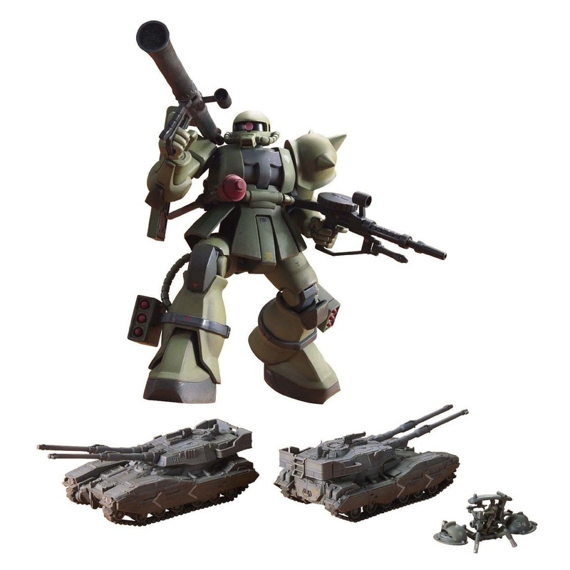 Bandai HGUC MS-06 Zaku Ground War Set