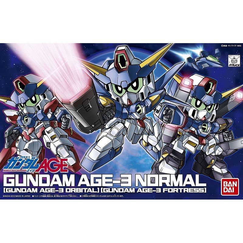 Bandai BB 372 GUNDAM AGE-3 Normal, Fortress ,Orbital