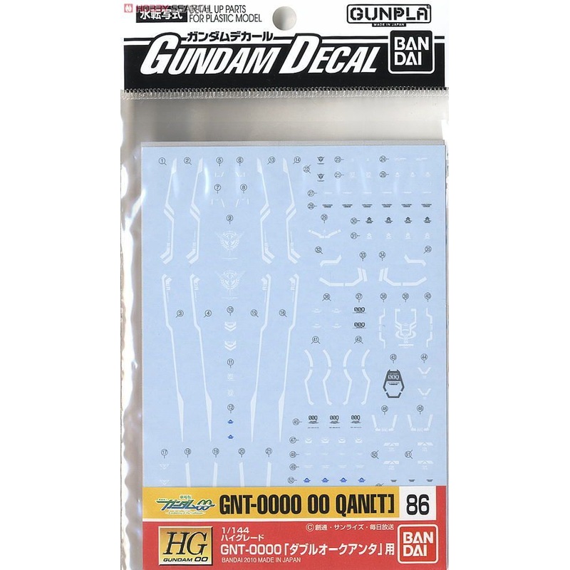 Bandai HG 1/144 00 QAN[T] decals