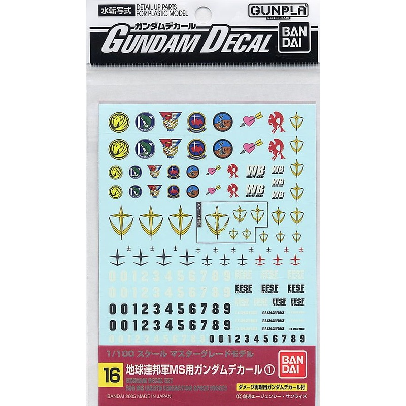 Bandai MG 1/100 E.F.S.F. decals