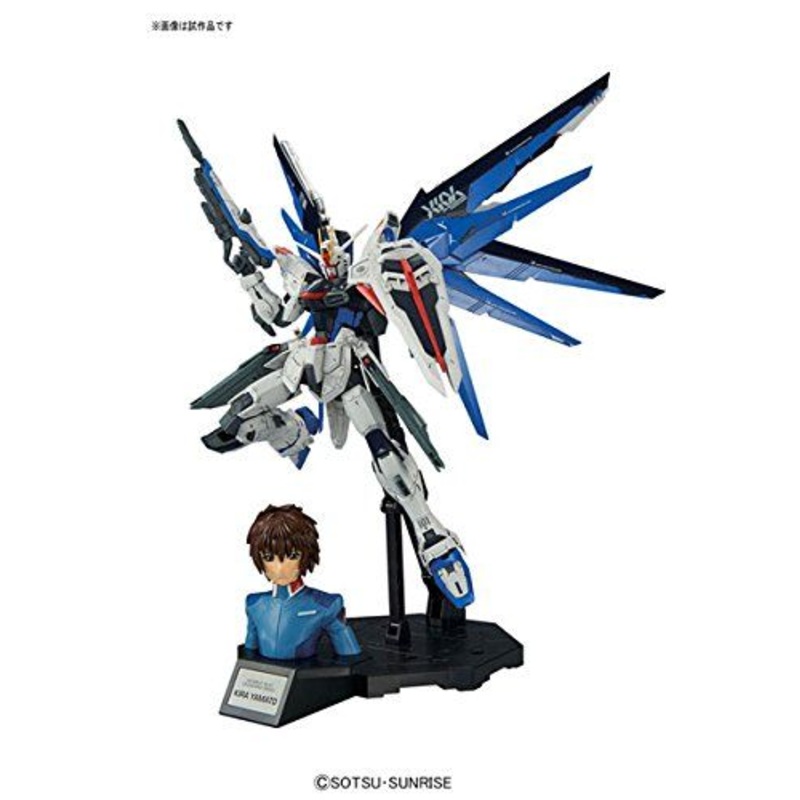 Bandai MG Freedom Gundam Ver.2.0 & Figure-rise Bust Kira Yamato