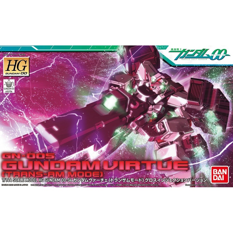 Bandai HG GN-004 Gundam Virtue Trans-AM Mode