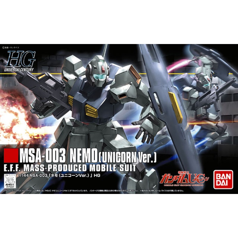 Bandai 1/144 HGUC MSA-003 NEMO (UNICORN VER.)