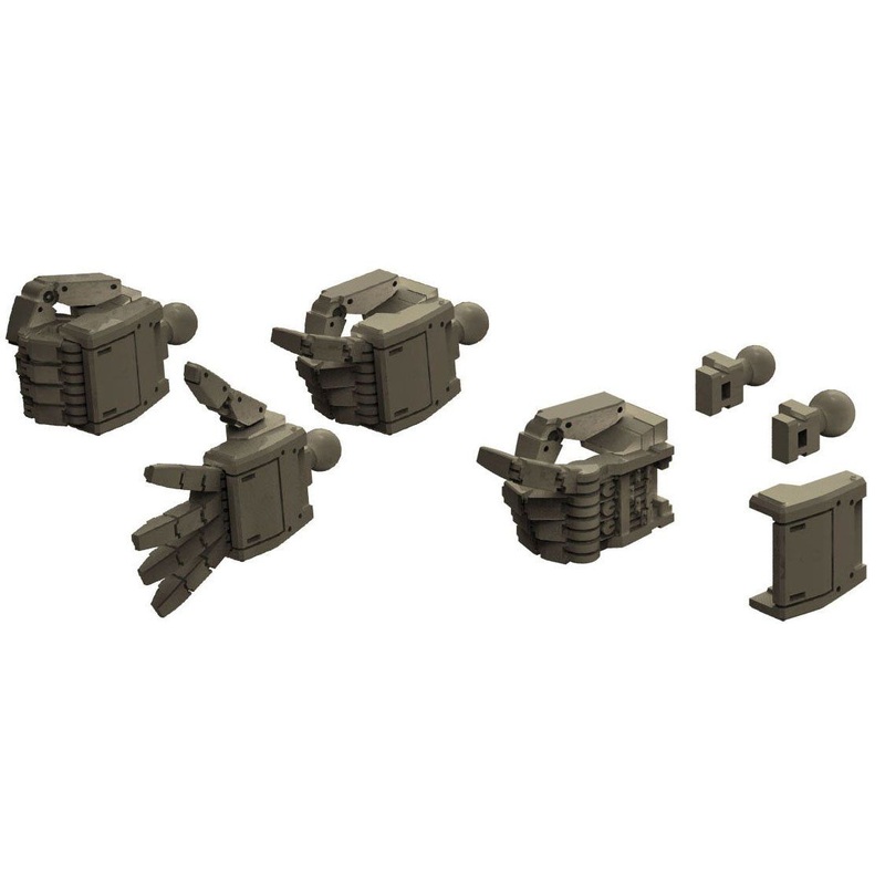 Bandai 1/144 MS Hand 04 (Federation/L Size/Mechanic Color)