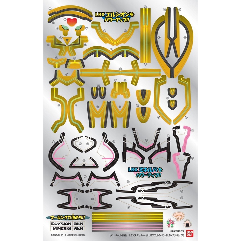 Bandai LBX Sticker 10 (For Elysion & Minerva)