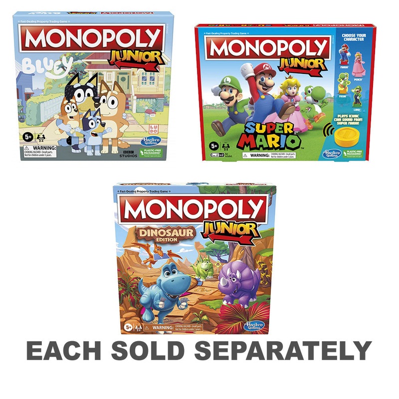 Jeu de conseil d'administration de l'dition junior Monopoly