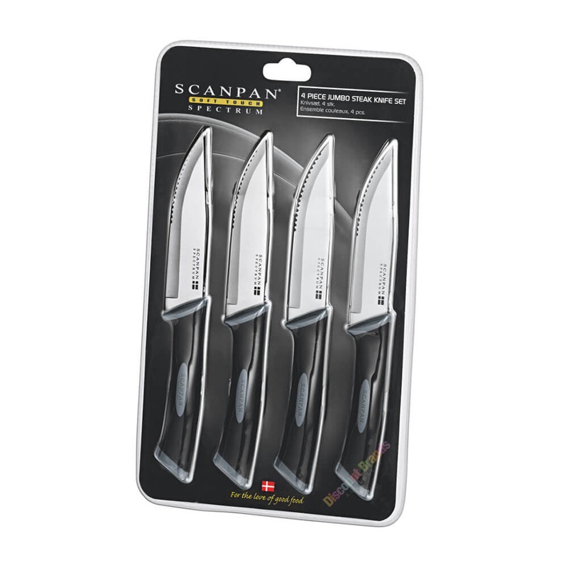 SCANPAN Spectrum Jumbo Steak Knife Set (4pcs)