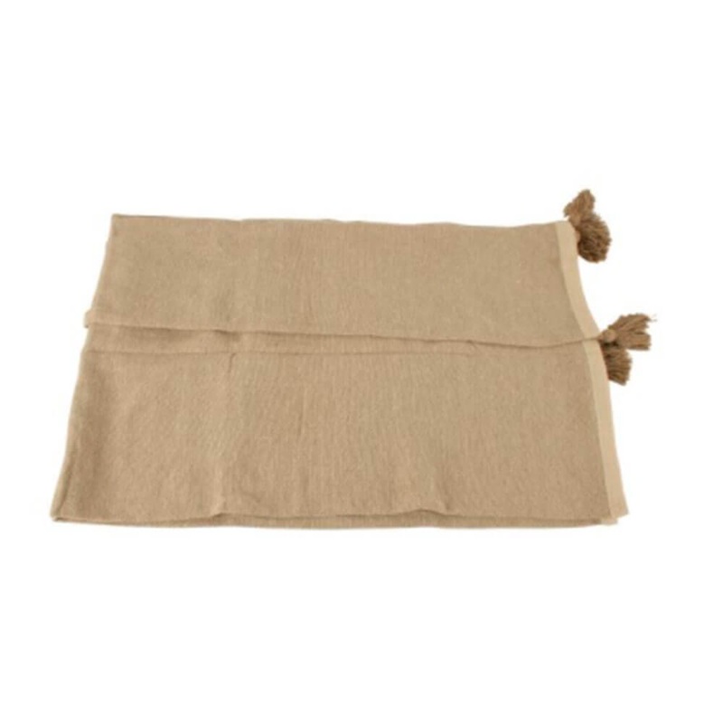 Trinity Cotton Throw avec des glands (150x125 cm)
